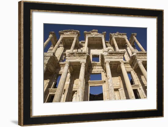 Turkey, Izmir, KUSAdasi, Ephesus. the Library of Ephesus-Emily Wilson-Framed Photographic Print