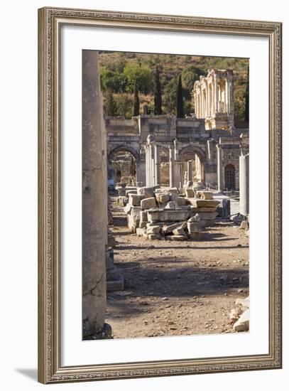 Turkey, Izmir, KUSAdasi. the Ruins of Ephesus-Emily Wilson-Framed Photographic Print