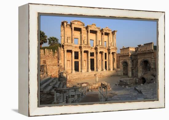 Turkey, Izmir, Selcuk, ancient city Ephesus. Library of Celsus.-Emily Wilson-Framed Premier Image Canvas