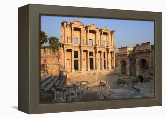 Turkey, Izmir, Selcuk, ancient city Ephesus. Library of Celsus.-Emily Wilson-Framed Premier Image Canvas