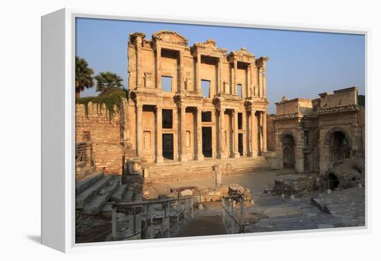 Turkey, Izmir, Selcuk, ancient city Ephesus. Library of Celsus.-Emily Wilson-Framed Premier Image Canvas