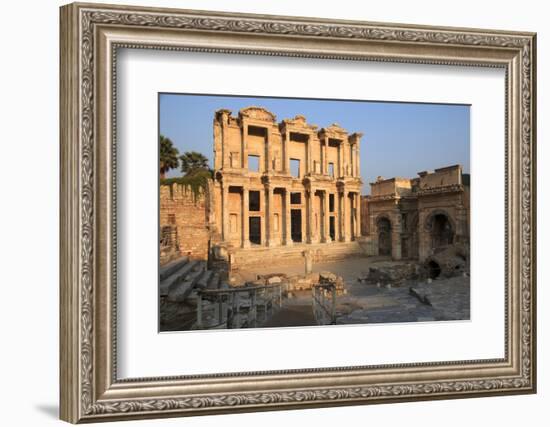 Turkey, Izmir, Selcuk, ancient city Ephesus. Library of Celsus.-Emily Wilson-Framed Photographic Print