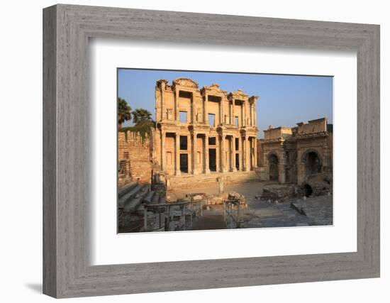 Turkey, Izmir, Selcuk, ancient city Ephesus. Library of Celsus.-Emily Wilson-Framed Photographic Print