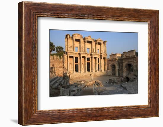 Turkey, Izmir, Selcuk, ancient city Ephesus. Library of Celsus.-Emily Wilson-Framed Photographic Print