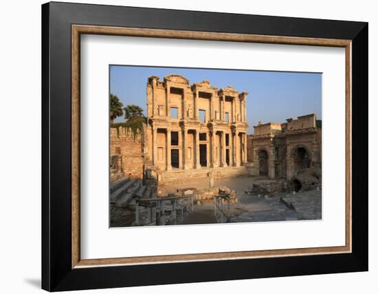 Turkey, Izmir, Selcuk, ancient city Ephesus. Library of Celsus.-Emily Wilson-Framed Photographic Print
