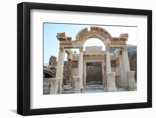 Turkey, Izmir, Selcuk, ancient city Ephesus, Temple of Hadrian.-Emily Wilson-Framed Photographic Print
