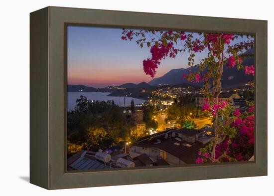 Turkey, Kas. Sunset over Kas-Emily Wilson-Framed Premier Image Canvas