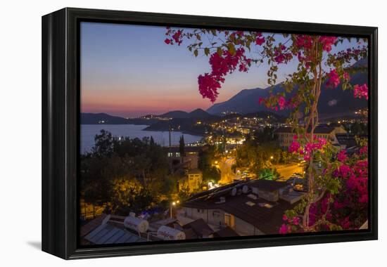 Turkey, Kas. Sunset over Kas-Emily Wilson-Framed Premier Image Canvas