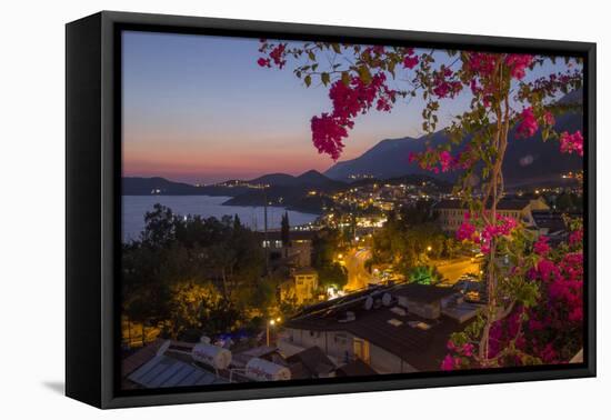 Turkey, Kas. Sunset over Kas-Emily Wilson-Framed Premier Image Canvas