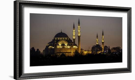 Turkey Mosque at Night-Art Wolfe-Framed Photographic Print