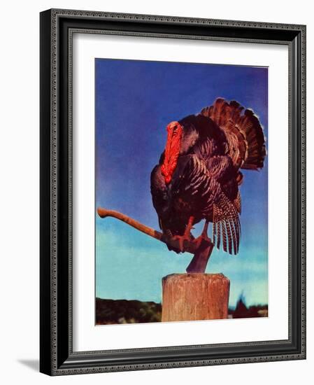 "Turkey on Hatchet,"November 1, 1941-null-Framed Giclee Print