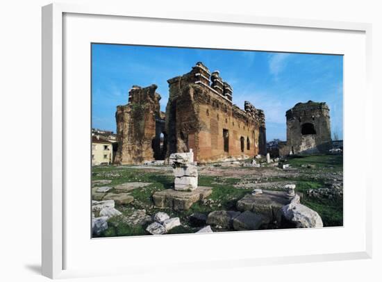 Turkey Pergamon Red Basilica, Pergamon, Turkey-null-Framed Giclee Print
