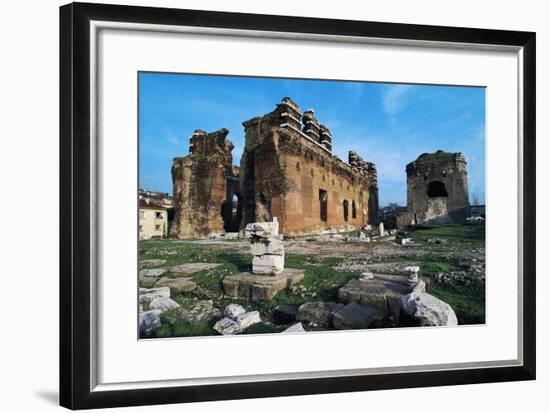 Turkey Pergamon Red Basilica, Pergamon, Turkey-null-Framed Giclee Print