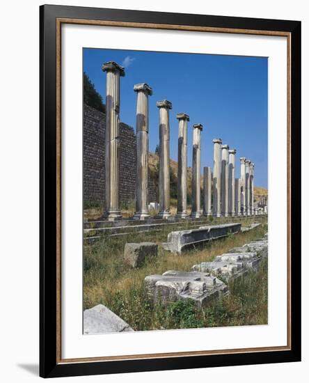 Turkey, Pergamum, North Portico and Ionic Columns-null-Framed Giclee Print