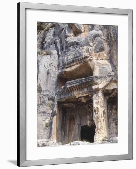 Turkey, Rock Tombs Near Mira-null-Framed Giclee Print