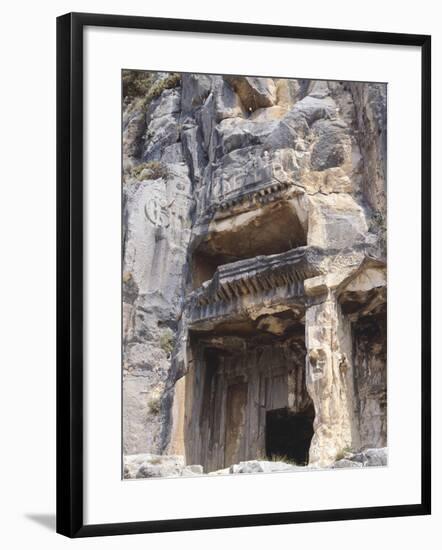Turkey, Rock Tombs Near Mira-null-Framed Giclee Print