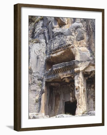Turkey, Rock Tombs Near Mira-null-Framed Giclee Print