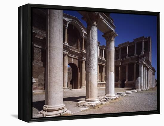 Turkey, Sardis, Two-Story Portico of Gymnasium-null-Framed Premier Image Canvas