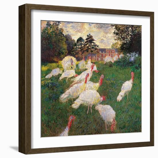 Turkeys-Claude Monet-Framed Art Print