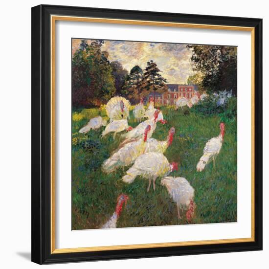 Turkeys-Claude Monet-Framed Art Print