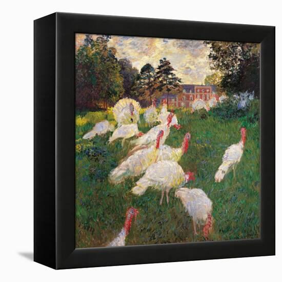 Turkeys-Claude Monet-Framed Stretched Canvas