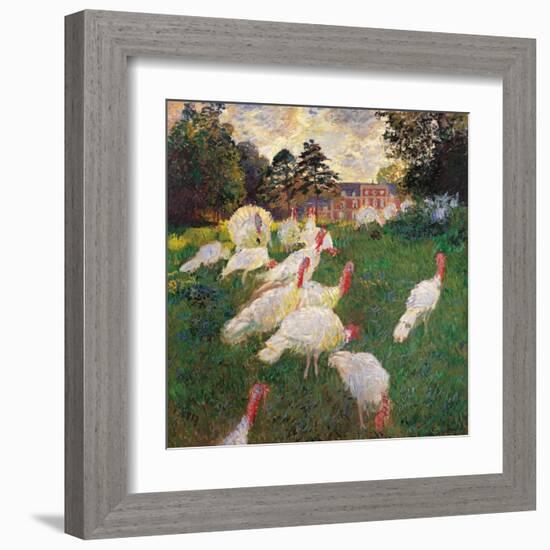 Turkeys-Claude Monet-Framed Art Print