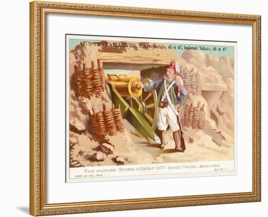 Turkish Artilleryman, Russo-Turkish War, 1877-null-Framed Giclee Print