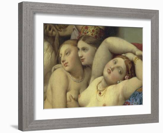 Turkish Bath, 1862-Jean-Auguste-Dominique Ingres-Framed Giclee Print