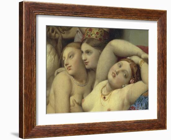 Turkish Bath, 1862-Jean-Auguste-Dominique Ingres-Framed Giclee Print