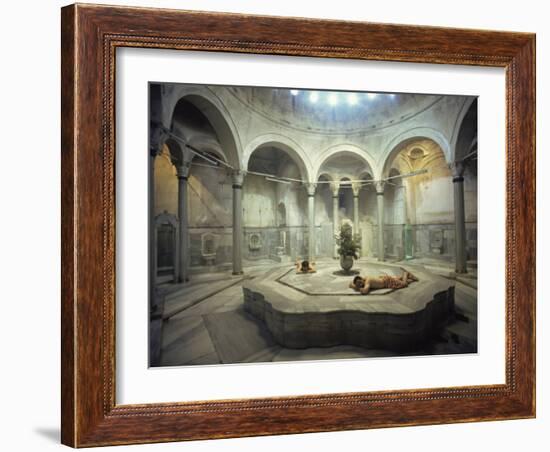 Turkish Bath, Cagaloglu Hamami, Istanbul, Turkey, Europe-Woolfitt Adam-Framed Photographic Print