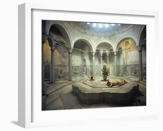 Turkish Bath, Cagaloglu Hamami, Istanbul, Turkey, Europe-Woolfitt Adam-Framed Photographic Print