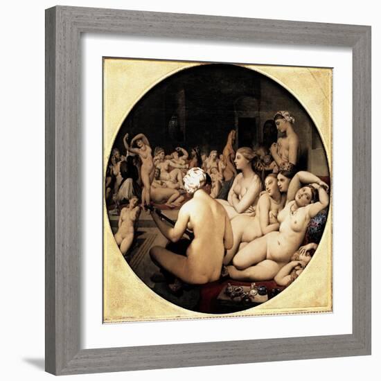 Turkish Bath-Jean-Auguste-Dominique Ingres-Framed Giclee Print