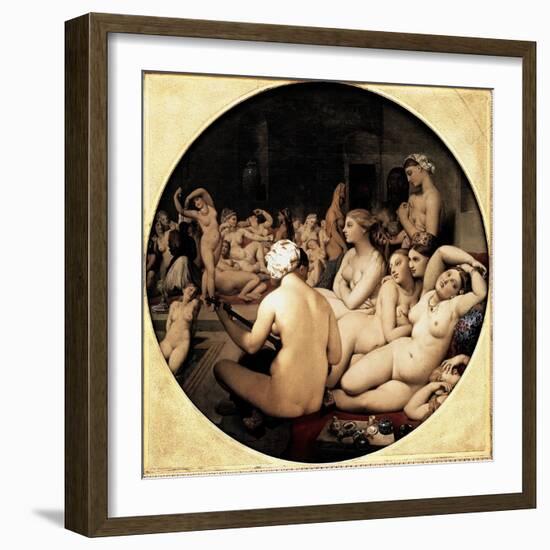 Turkish Bath-Jean-Auguste-Dominique Ingres-Framed Giclee Print