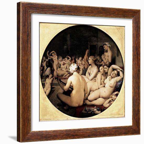 Turkish Bath-Jean-Auguste-Dominique Ingres-Framed Giclee Print