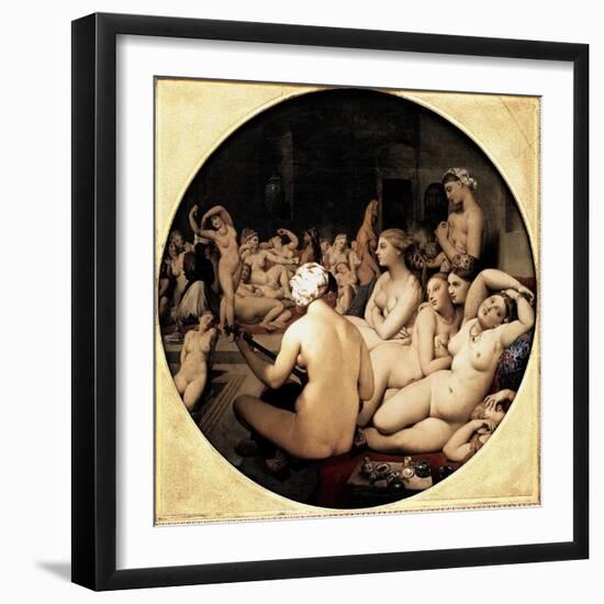 Turkish Bath-Jean-Auguste-Dominique Ingres-Framed Giclee Print