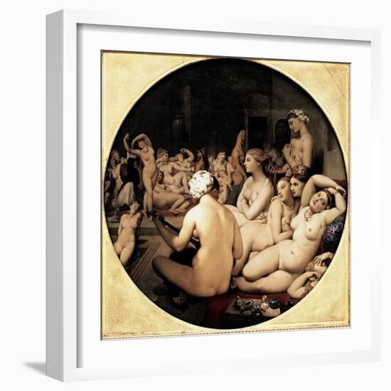 Turkish Bath-Jean-Auguste-Dominique Ingres-Framed Giclee Print