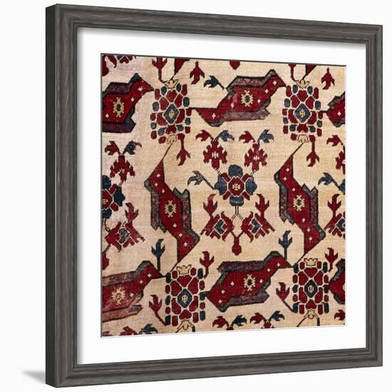 Turkish Bird Rug, 16th century-Unknown-Framed Giclee Print