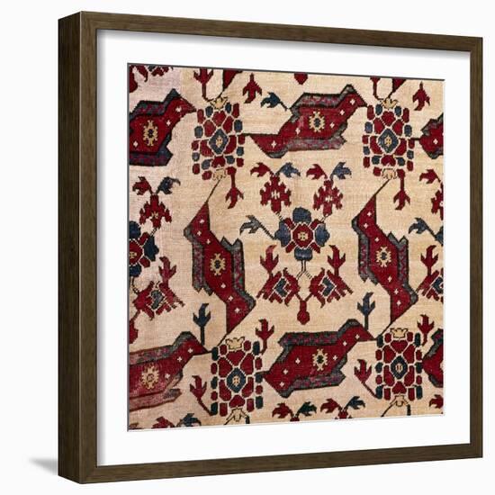 Turkish Bird Rug, 16th century-Unknown-Framed Giclee Print