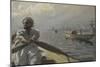 Turkish Boatman in the Constantinople Harbour, 1886 (W/C on Paper)-Anders Leonard Zorn-Mounted Giclee Print