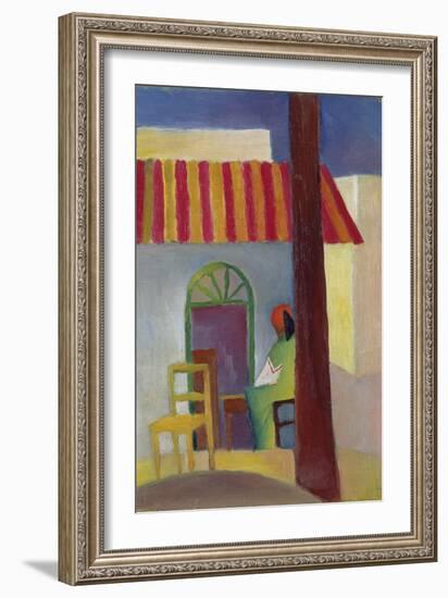 Turkish Cafe I., 1914-Auguste Macke-Framed Giclee Print