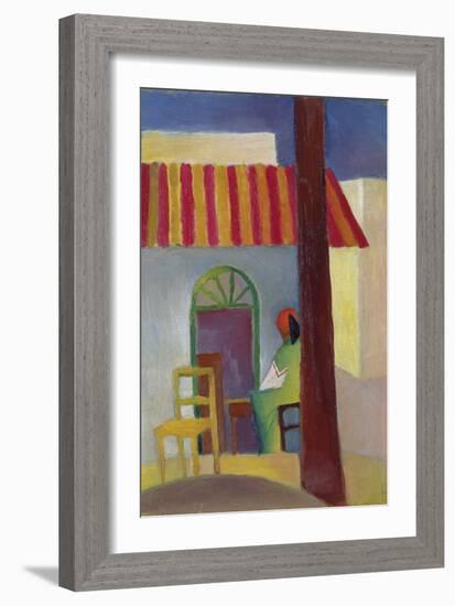 Turkish Cafe I., 1914-Auguste Macke-Framed Giclee Print