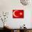 Turkish Flag, North Aegean, Izmir, Turkey-Walter Bibikow-Photographic Print displayed on a wall