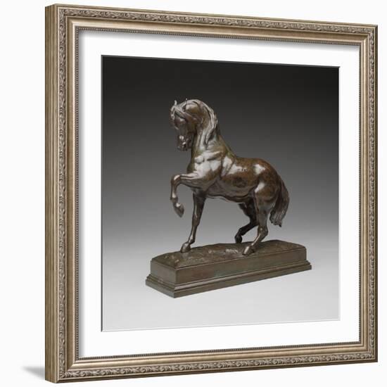 Turkish Horse, C.1838 (Bronze)-Antoine Louis Barye-Framed Giclee Print