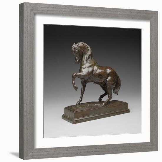 Turkish Horse, C.1838 (Bronze)-Antoine Louis Barye-Framed Giclee Print