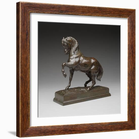 Turkish Horse, C.1838 (Bronze)-Antoine Louis Barye-Framed Giclee Print