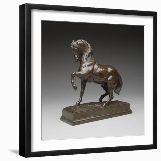 Turkish Horse, C.1838 (Bronze)-Antoine Louis Barye-Framed Giclee Print