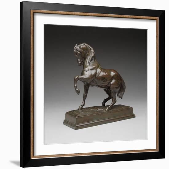 Turkish Horse, C.1838 (Bronze)-Antoine Louis Barye-Framed Giclee Print