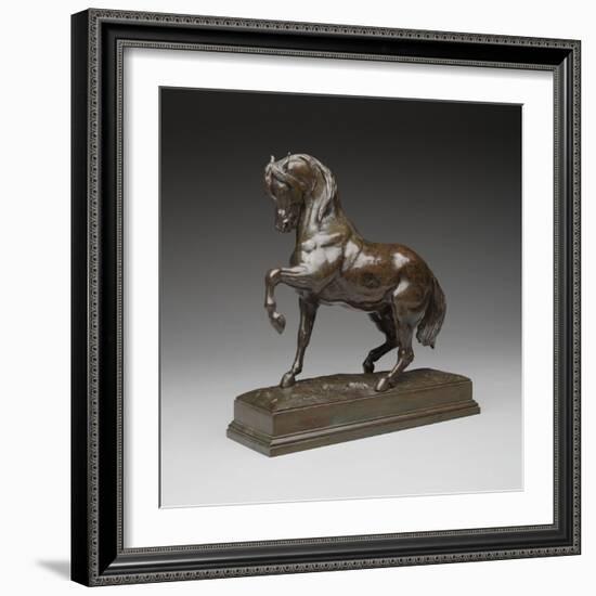 Turkish Horse, C.1838 (Bronze)-Antoine Louis Barye-Framed Giclee Print