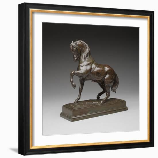 Turkish Horse, C.1838 (Bronze)-Antoine Louis Barye-Framed Giclee Print