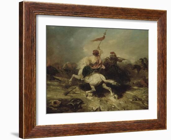 Turkish Horsemen, also known as the Flagship Turkish-Alexandre Gabriel Decamps-Framed Giclee Print